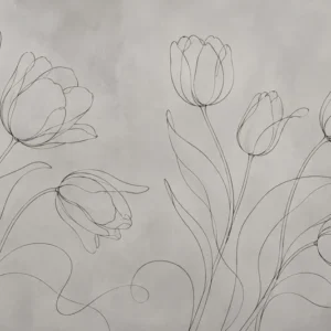 פרחי קו מינימליסטיים