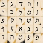 אותיות עבריות בעיצוב קיר אומנותי