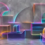 קסם ניאון גיאומטרי
