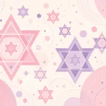כוכבים גאומטריים ורודים