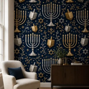חנוכה קסום על הקיר