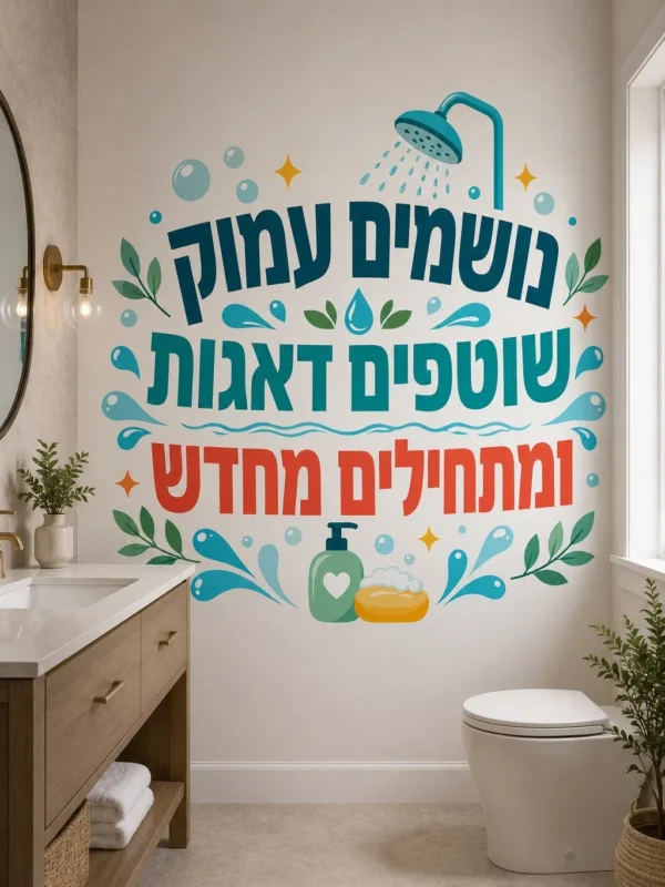 מקלחת וסבון – משחק צבעים