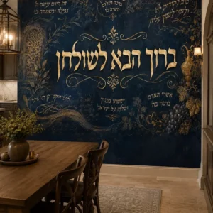קליגרפיה עברית בפריחה עוטרת