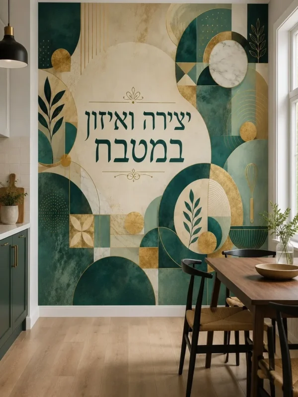 עיצוב עלים וצורות גיאומטריות
