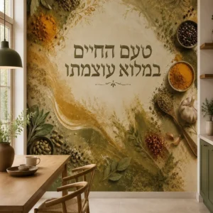 חמימות התבלינים בעיצוב הטפט