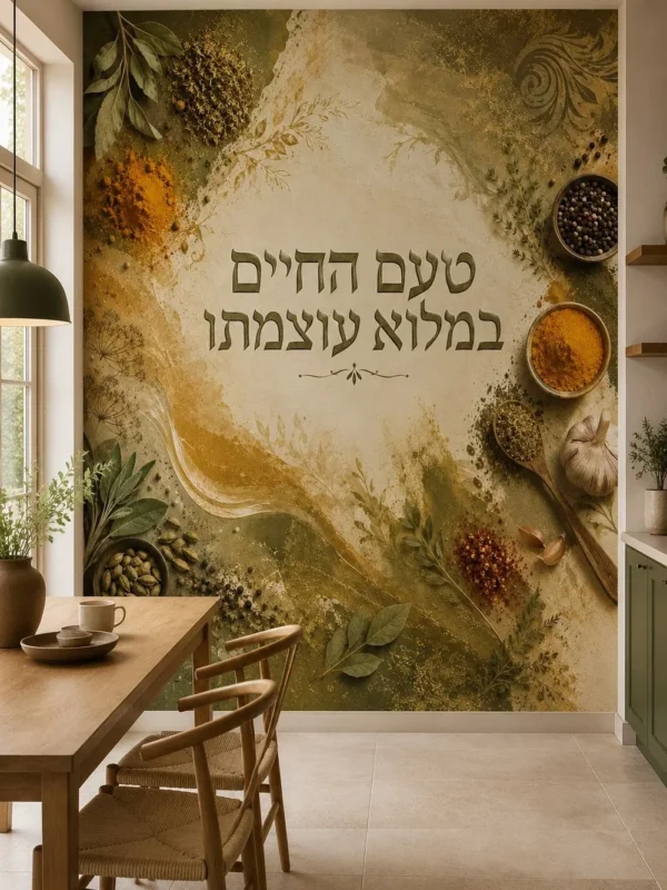 חמימות התבלינים בעיצוב הטפט
