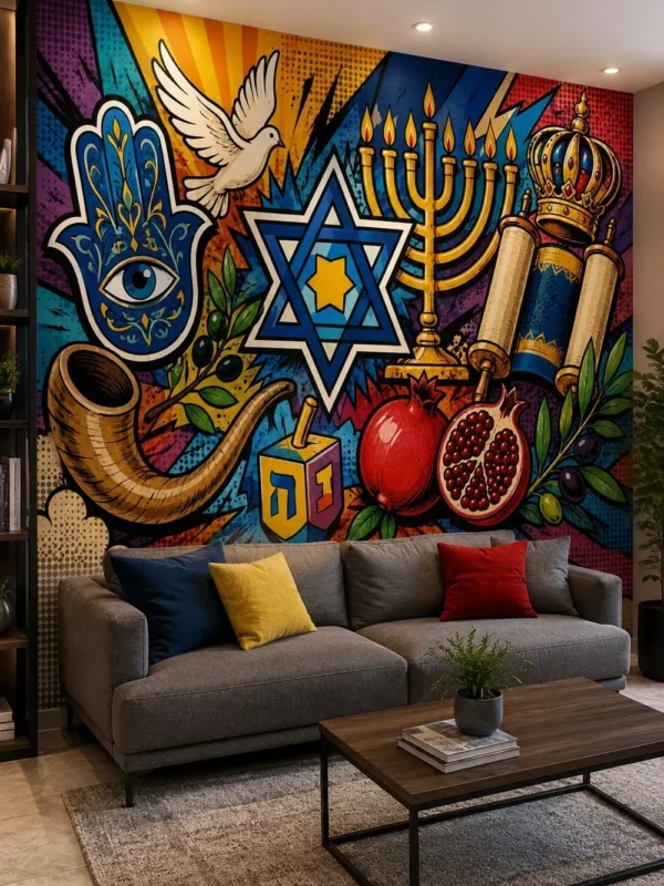 סמלים יהודיים בסגנון קומיקס