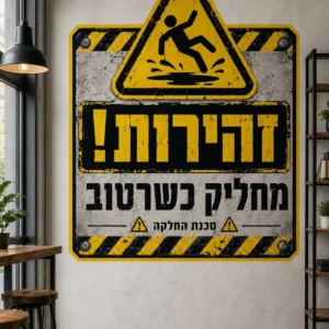 המדבקה הזהירה בבית
