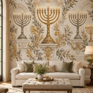 מנורות אור ופרחים קסומים