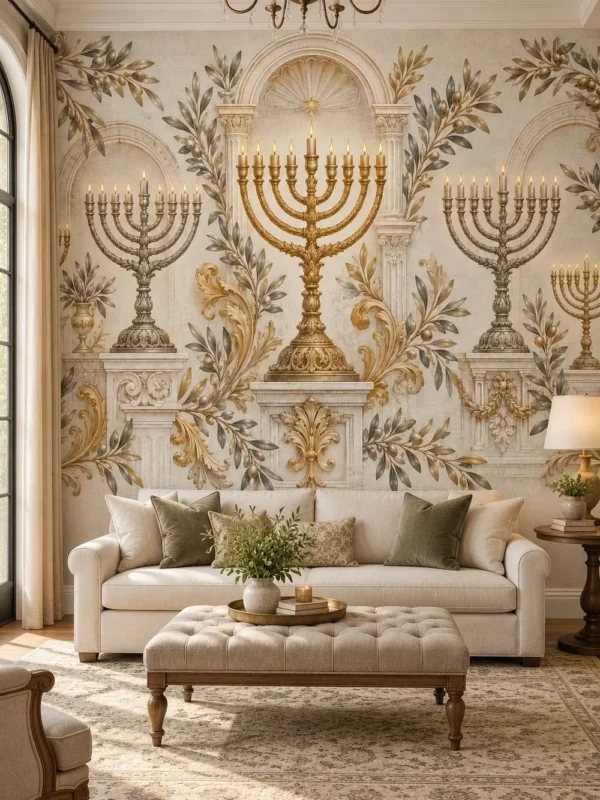 מנורות אור ופרחים קסומים