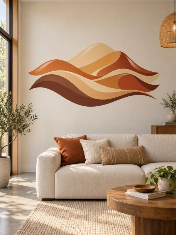 Abstract Desert Dunes Wall Decal