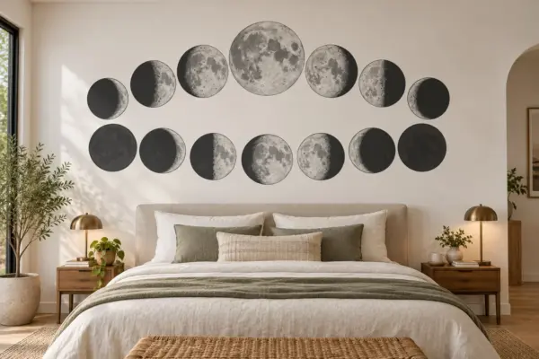 Moon Phases Wall Decal