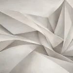 עיצוב גיאומטרי עם שכבות צורות דמויות נייר בגווני בז' ואפור