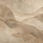 דפוסים גליים מופשטים בגווני בז', חום ואפור בטקסטורה מרובדת