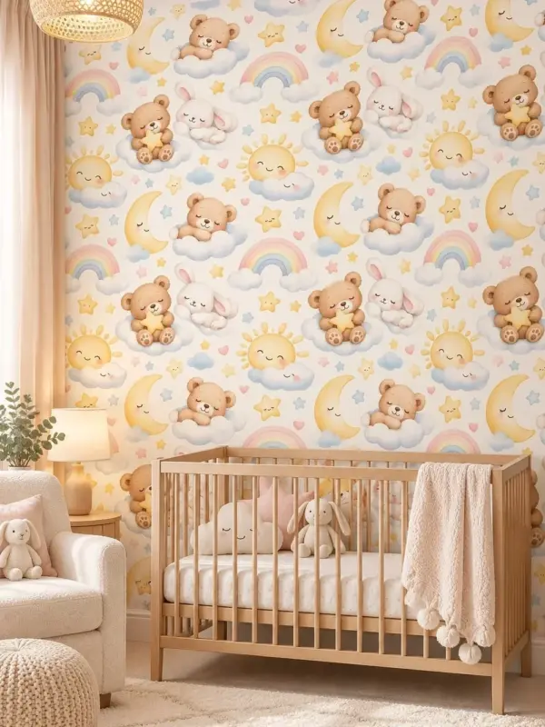 Magical Animals in the Sky Kids Wallpaper