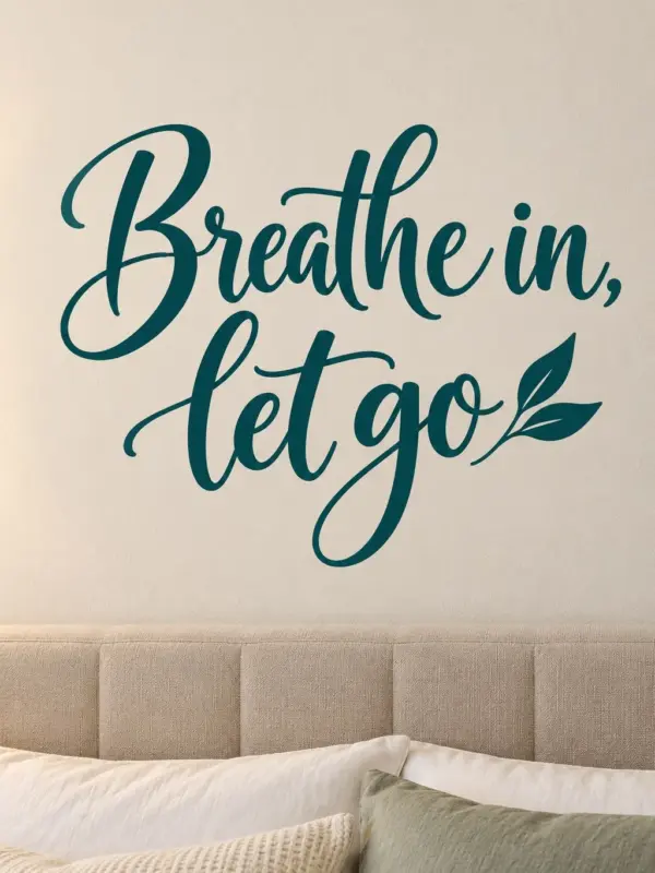 “Neshom Pnima, Shachrer” – “Breathe In, Let Go” Decal (Hebrew Text)