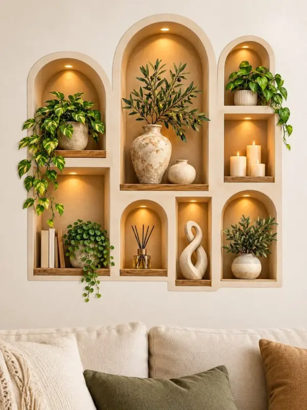 Decorative Shelves 3D Niche Wall Decal