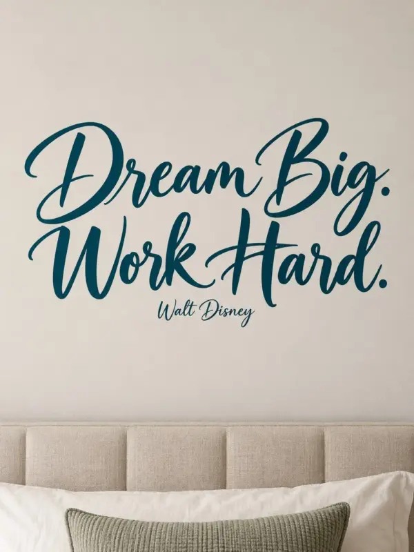 Big Dreams Motivational Quote Wall Decal