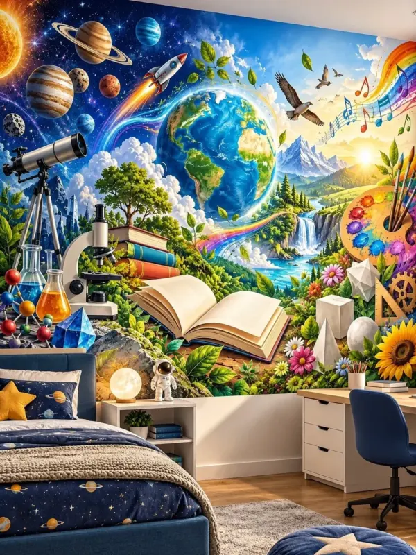 Science and Nature Space Kids Wallpaper