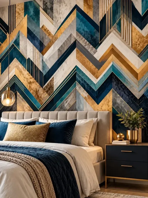 Glowing Checks Abstract Geometric Wallpaper