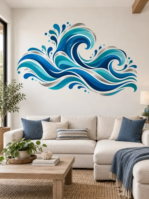 Crashing Ocean Waves Wall Decal