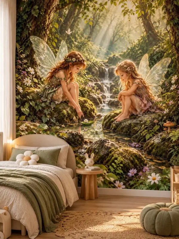 Magical Forest Fairies Kids Wall Decal